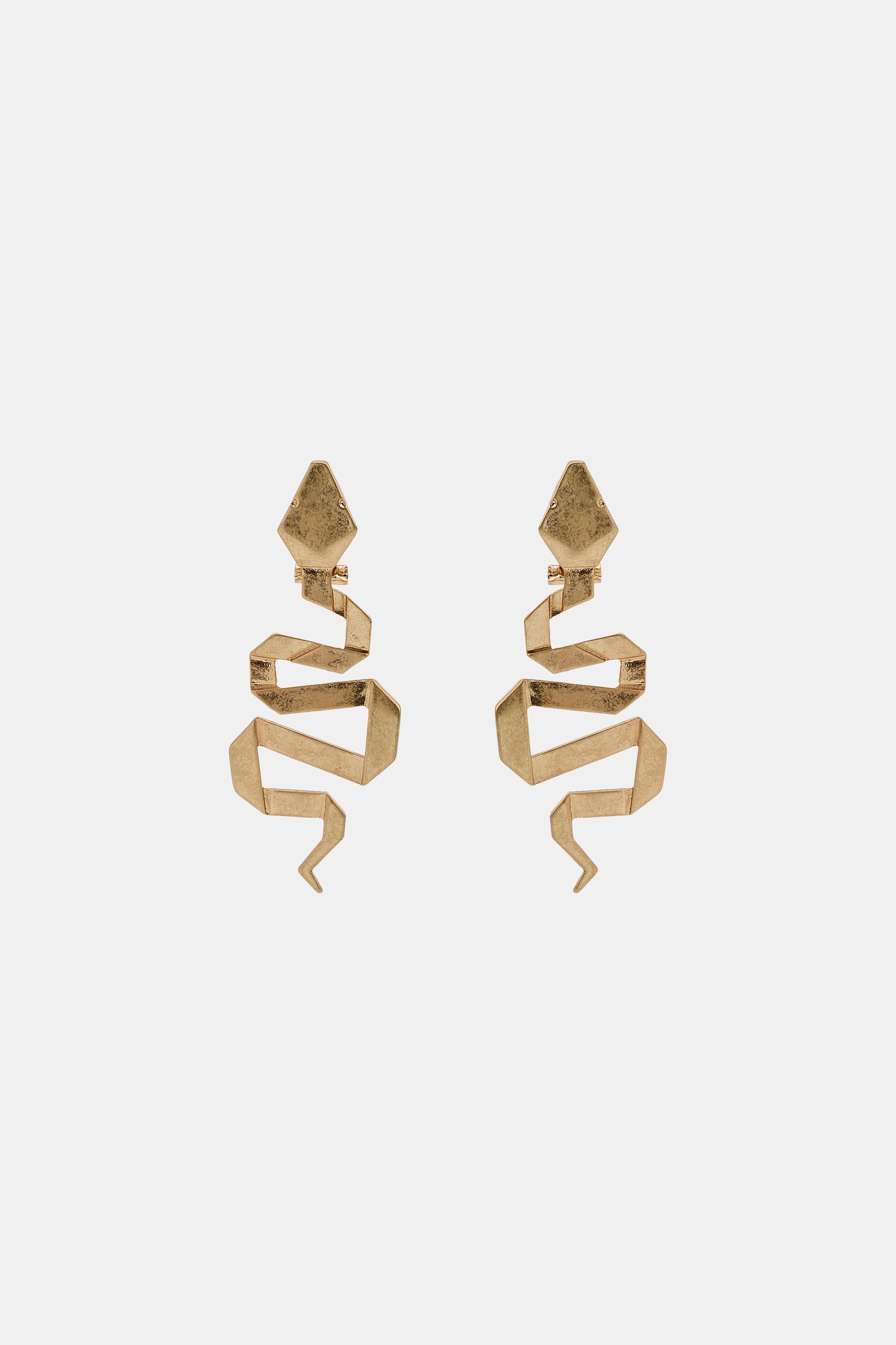 SNAKE METAL EARRINGS